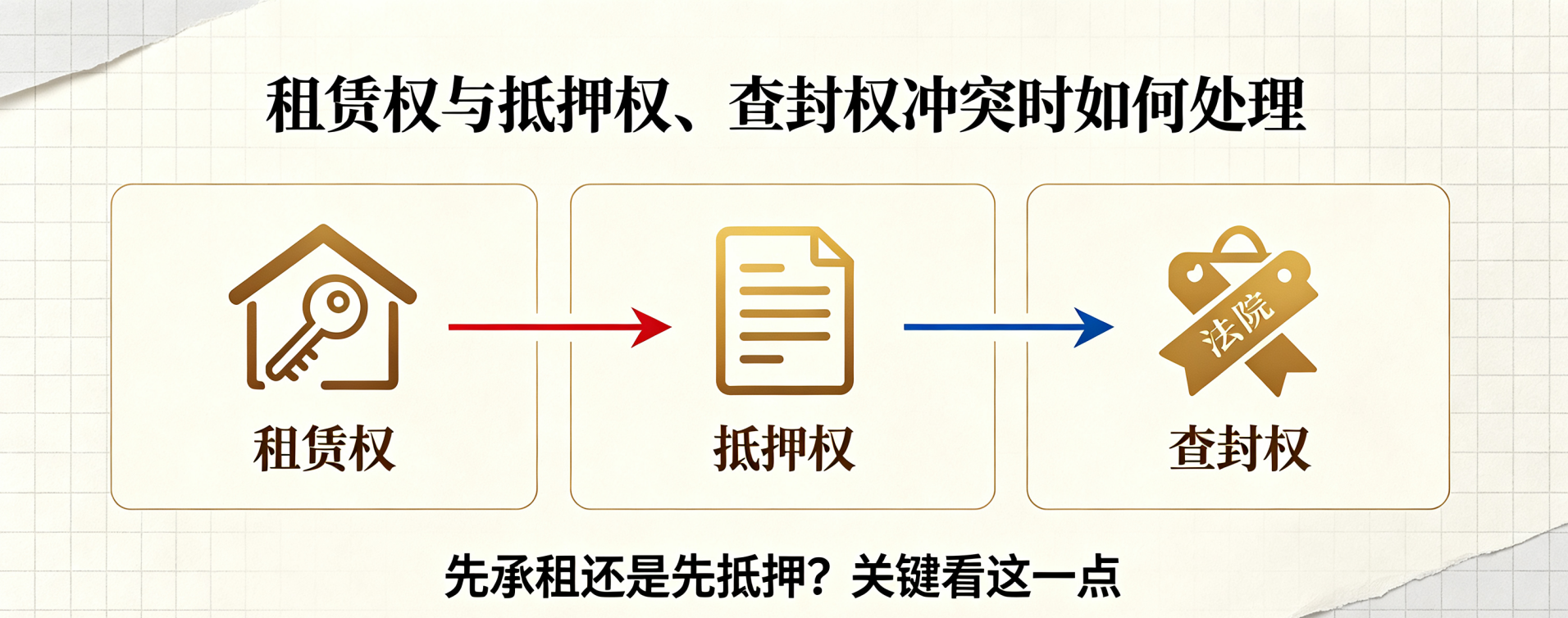 租赁权与抵押权、查封权发生冲突时如何处理？